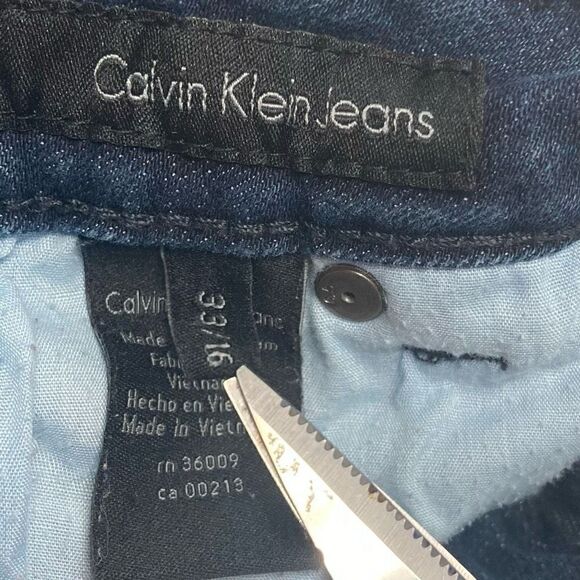 CALVIN KLEIN Curvy Boot‎ Jeans Size 16 /33 Inseam 28” Blue - Picture 7 of 9